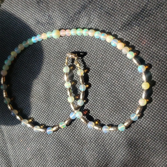 Ethiopian opal choker natural - Picture 8 of 8
